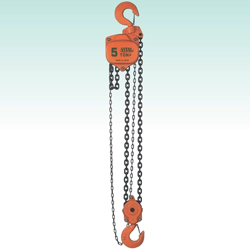 TECLE MANUAL 5T VP 3mtsCARGA 9x27mm(2) G80 - 3mtsMANDO 5.5x23x19mm(2) VITAL
